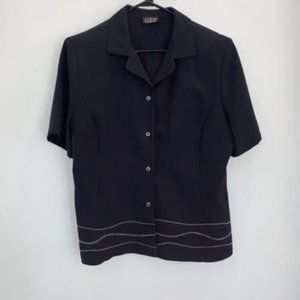 DARK BLUE VINTAGE SHIRT - CLICK (M)